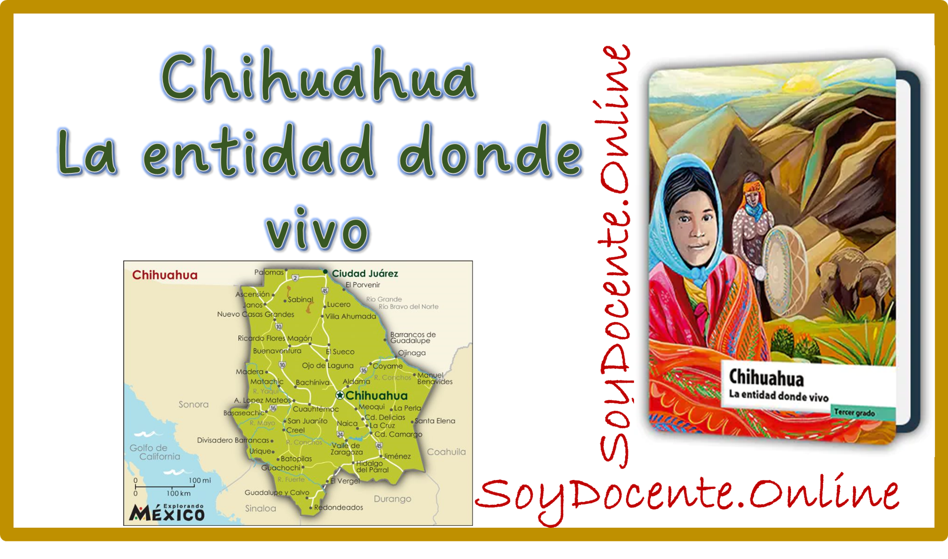 Ya puedes descargar gratis el Libro Chihuahua La entidad donde vivo tercer grado de Primaria, obra de la SEP, distribuido por la CONALITEG. En PDF
