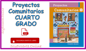 Ya Puedes Descargar Gratis El Libro De Proyectos Comunitarios Cuarto ...