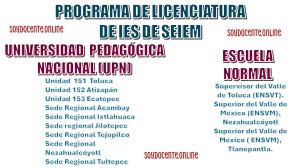 PROGRAMA DE LICENCIATURAS