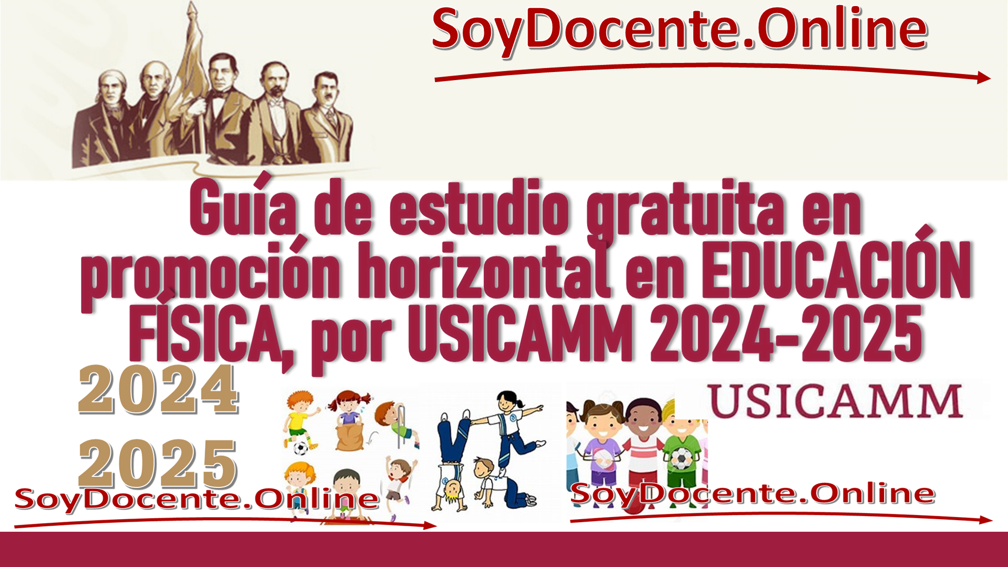 ¡Atención! Se proporciona guía de estudio gratuita en promoción horizontal en EDUCACIÓN FÍSICA, por USICAMM 2024-2025. ¡Infórmate ahora mismo!