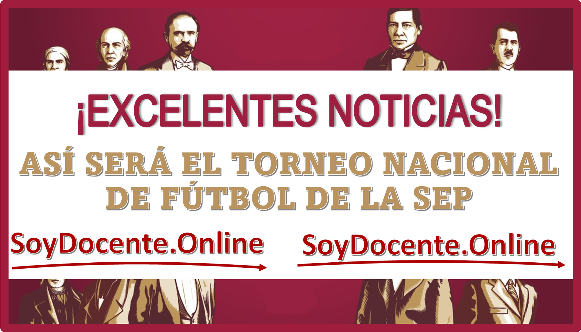 ¡EXCELENTES NOTICIAS!...ASÍ SERÁ EL TORNEO NACIONAL DE FÚTBOL DE LA SEP