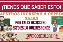 ¡TIENES QUE SABER ESTO! MAESTROS INCREPAN A CEPEDAS SALAS POR FALTA DEL PAGO DE SEGURO… ESTO ES LO QUE RESPONDE