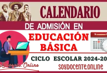 📆👨‍🏫📆👩‍🏫 CALENDARIO DE ADMISIÓN EN EDUCACIÓN BÁSICA | CICLO ESCOLAR 2024-2025 (USICAMM)📆👨‍🏫📆👩‍🏫