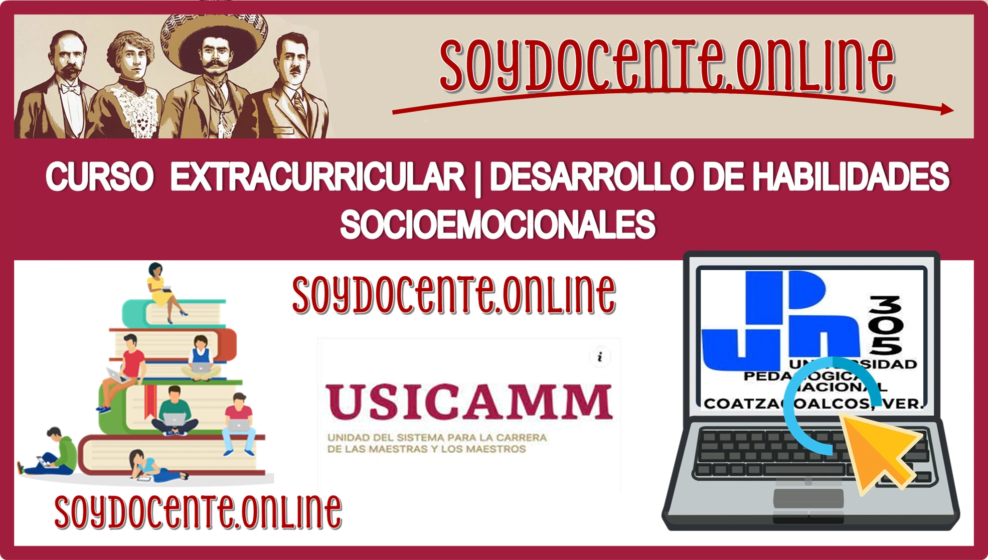 📢👩‍🏫👨‍🏫📚📌 INSCRÍBETE AL CURSO EXTRACURRICULAR | DESARRROLLO DE HABILIDADES SOCIOEMOCIONALES | 40 HORAS | APROBADO POR LA USICAMM 📢👩‍🏫👨‍🏫📚📌