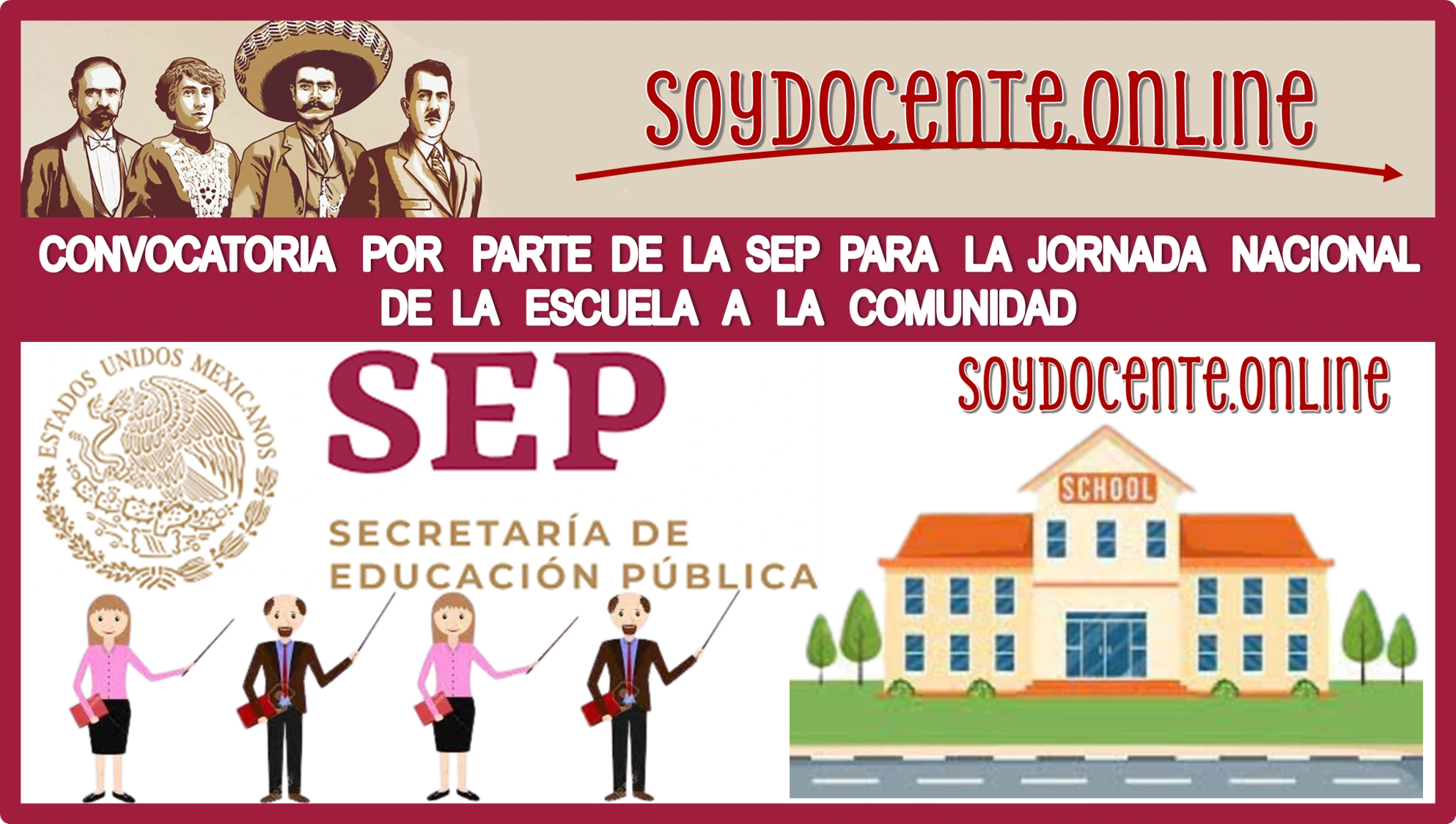 📢👩🏻‍🏫👨🏻‍🏫📚📌 CONVOCATORIA POR PARTE DE LA SEP PARA LA JORNADA NACIONAL DE LA ESCUELA A LA COMUNIDAD 📢👩🏻‍🏫👨🏻‍🏫📚📌